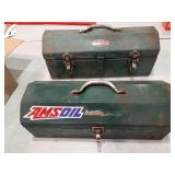 Park & Amsoil metal tool chest, weights &