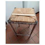 Steel & Wicker Table