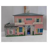 Pink tin litho dollhouse  T. Cohn / Superior