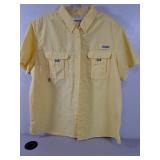 Columbia PFG Fishing Shirt yellow size XL