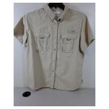 Columbia PFG Fishing shirt khaki size XL
