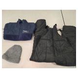 Coat, coveralls, hat