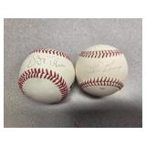 Signed baseballs, Jim Bunning, Vida Blue