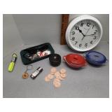Wall clock , Hot wheels Mustang & other