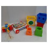 Playskool blocks, Fisher Price plane, blocks