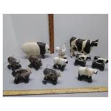 Wood farm Figurines