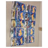 Hot wheels diecast cars on cards