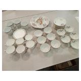 Various Cups & Saucers,  Divided Relish Plate