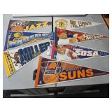 Sports pennants: Sammy Sosa, Mark McGwire, Reggie