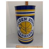 Golden State Warriors metal trash can.1994