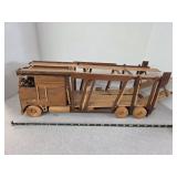 Handcrafted Detailed wood Semi Truck