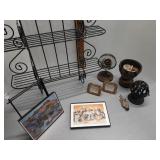 Wire shelf & other decor