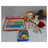 Magnetic pattern block kit & Stuffed Animals