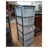 >5 drawer plastic storage