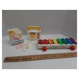 Fisher Price pull xylophone , radio & Sankyo t