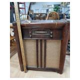 > Philco radio 34" ht x 29" w x 14.5 " d