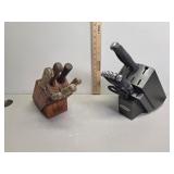 Knife blocks covered Hall and fiberware