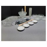 Anchor Hocking covered candy dish, serving t