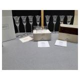 Mikasa 8" crystal candlesticks & Princess House