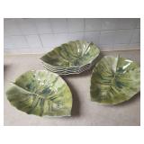 7 Leaf serving bowls
