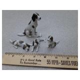 * Metzler & Ortloff porcelain dog & puppies
