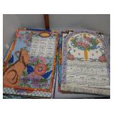 Felt jeweled calenders years 2002- 2013