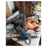 Drill, sander, grinder,Golden Rod oil cans & more