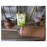 Full Tung oil, goldenrod oil cans