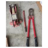 2 ton jack & bolt cutters