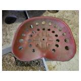 Steel tractor seat