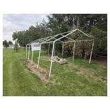 Green house frame 12'x24' + cross mebers and tarp