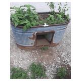 Galvanized 46' x 24' planter