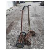 Old push mowers