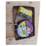Jumper Cables,  ratchet strap and hitch pin