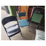 4 folding chairs