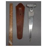 Knapp Sport Saw (Pat. No. 206,389) & leather