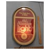 Lighted Old Milwaukee sign- WORKS  approx 18" x