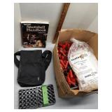 Shotshell wads, reload book, shotgun tray & more