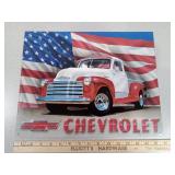 Metal Chevrolet Sign, Numbered #99A0140