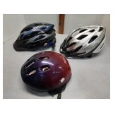 3 Bicycle helmets adult