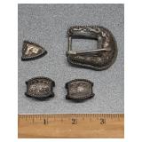 *Sterling buckle ranger belt buckle set, Mexico
