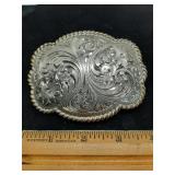 belt buckle silver. Circle Y