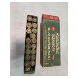 Vintahe Remington 45-70 box, with empty shells