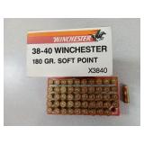 50 rds- 38-40 Win. Winchester Ammo