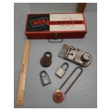 Wen soldering gun & Old locks