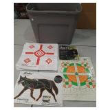 Tote with paper targets