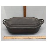 Cast iron "Sportsman Cover - griddle " 20" x 10"