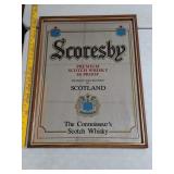 > Scoresby Premium Scotch framed mirror 25x19