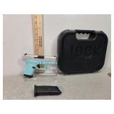 Glock 43 9mm pistol, Apollo Custom Robbins egg