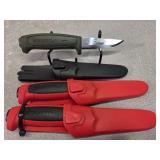 3 Moraknil knives